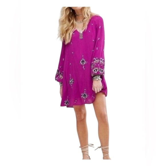Free People Oxford Embroidered Mimi dress XS - Picture 3 of 14